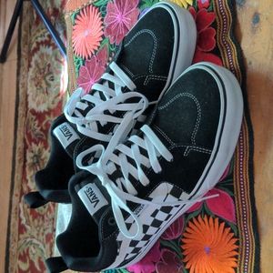 Vans Filmore black and white checkerboard lace ups
